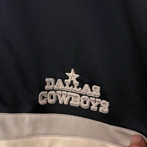 Dallas Cowboys STARTER Navy and Silver Windbreaker Jacket- XL